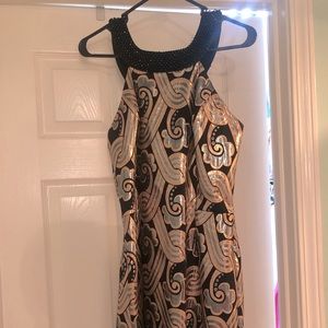 Lilly Pulitzer Black and Gold Cocktail Dress. Size 6. Worn once!